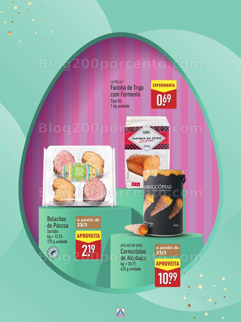 Antevisão Folheto ALDI Páscoa Promoções a partir de 12 março