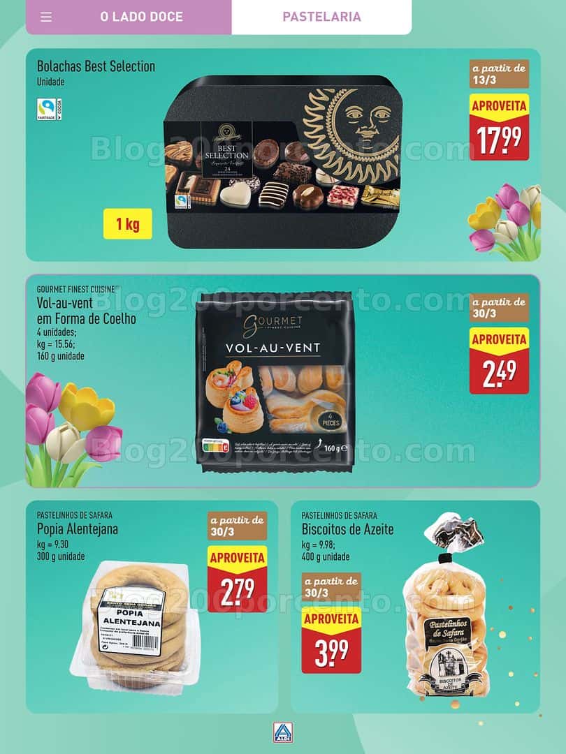 Antevisão Folheto ALDI Páscoa Promoções a partir de 12 março