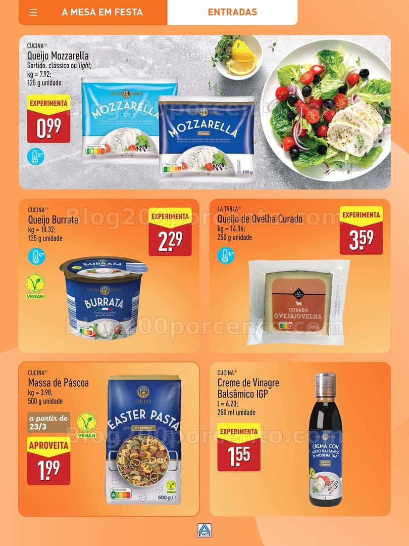 Antevisão Folheto ALDI Páscoa Promoções a partir de 12 março