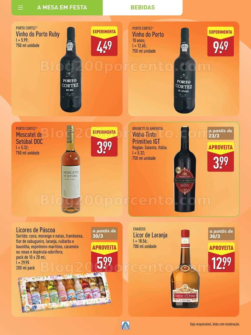 Antevisão Folheto ALDI Páscoa Promoções a partir de 12 março