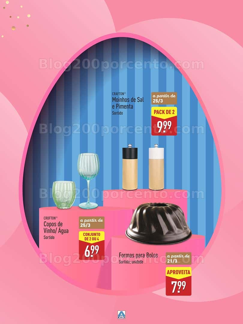 Antevisão Folheto ALDI Páscoa Promoções a partir de 12 março