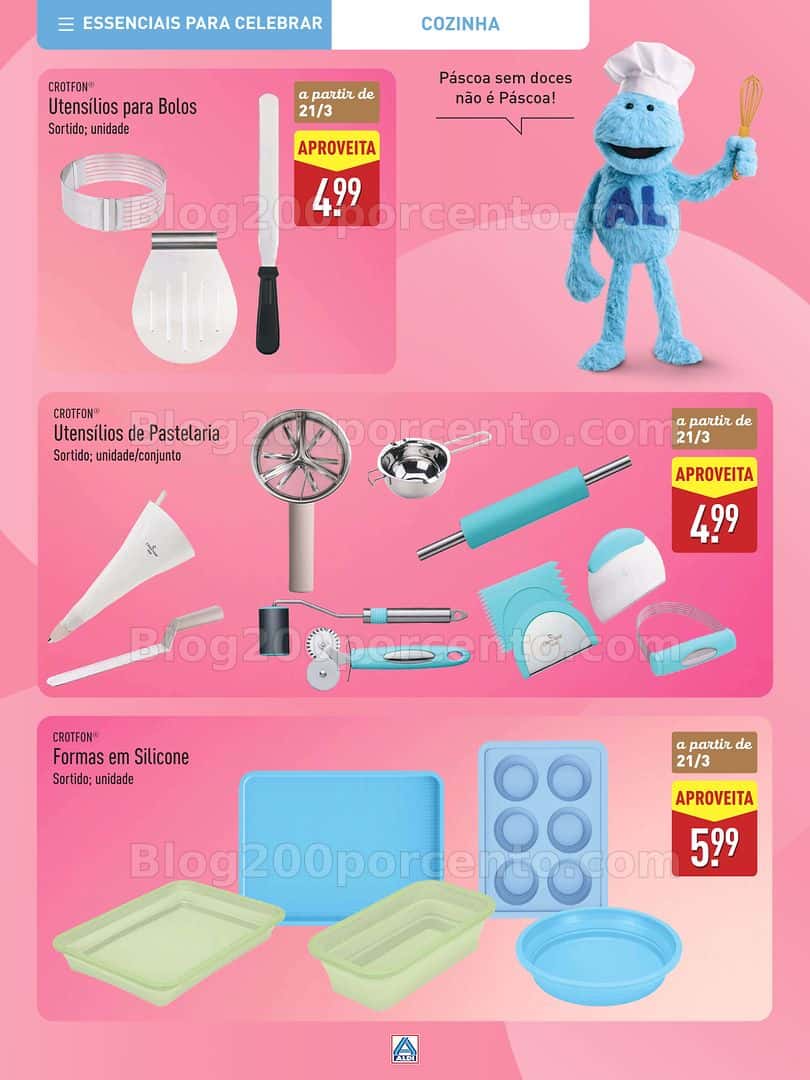 Antevisão Folheto ALDI Páscoa Promoções a partir de 12 março
