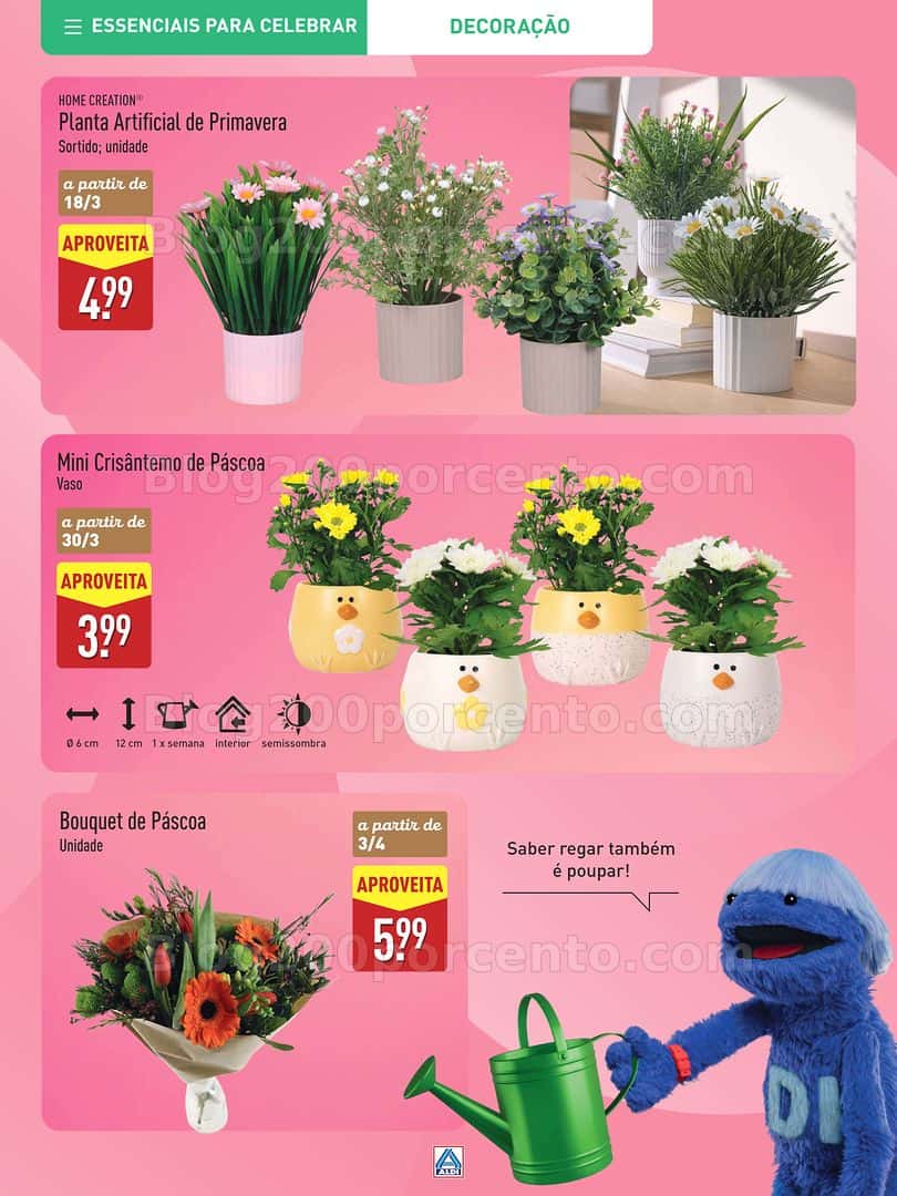 Antevisão Folheto ALDI Páscoa Promoções a partir de 12 março