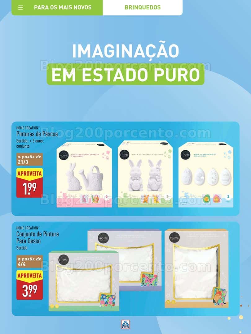 Antevisão Folheto ALDI Páscoa Promoções a partir de 12 março