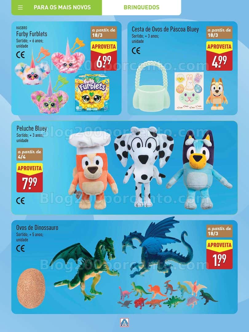 Antevisão Folheto ALDI Brinquedos Promoções a partir de 12 março