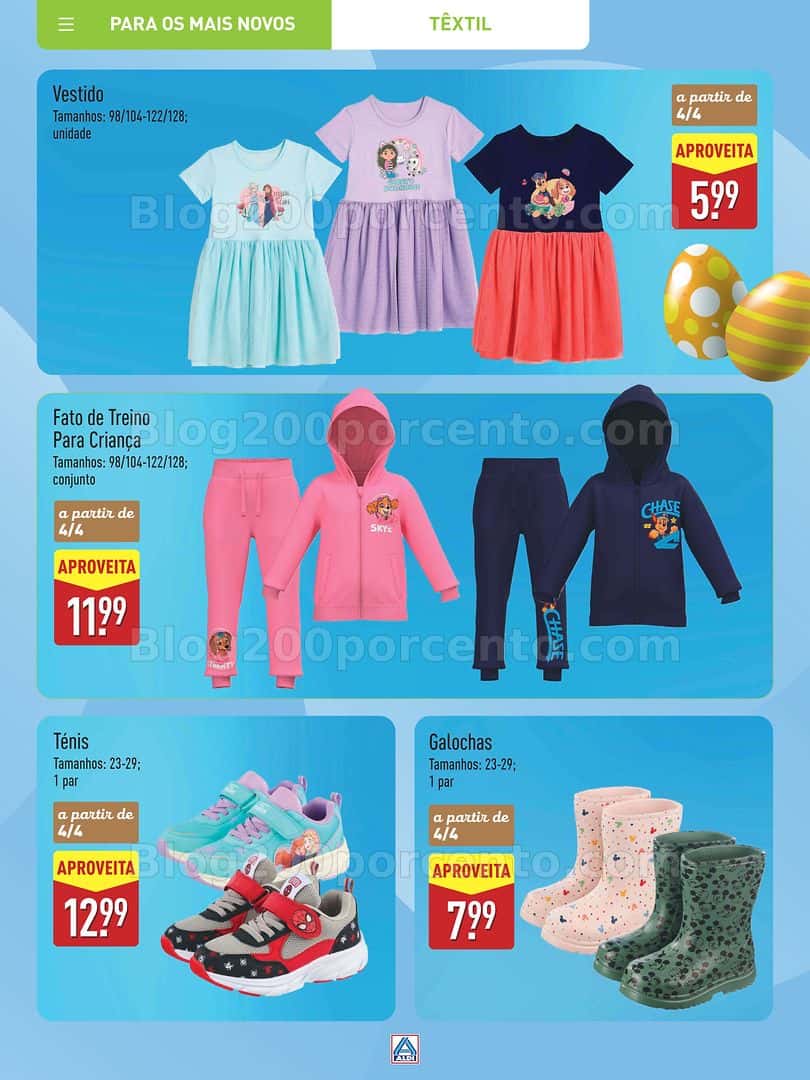 Antevisão Folheto ALDI Moda Promoções a partir de 12 março