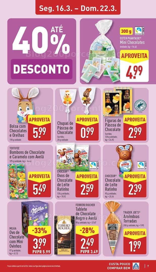Antevisão Folheto ALDI Promoções de 16 a 22 março