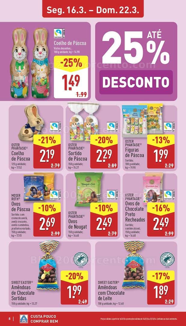 Antevisão Folheto ALDI Promoções de 16 a 22 março
