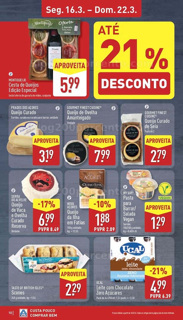 Antevisão Folheto ALDI Promoções de 16 a 22 março
