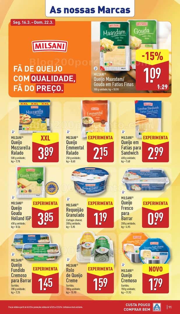 Antevisão Folheto ALDI Promoções de 16 a 22 março