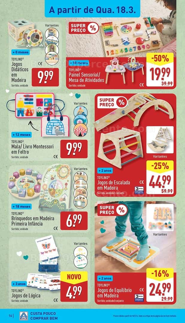 Antevisão Folheto ALDI Bazar Promoções de 18 a 22 março