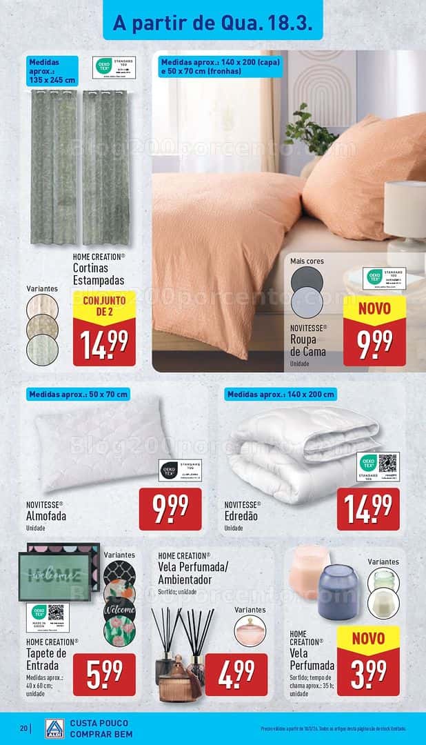 Antevisão Folheto ALDI Bazar Promoções de 18 a 22 março
