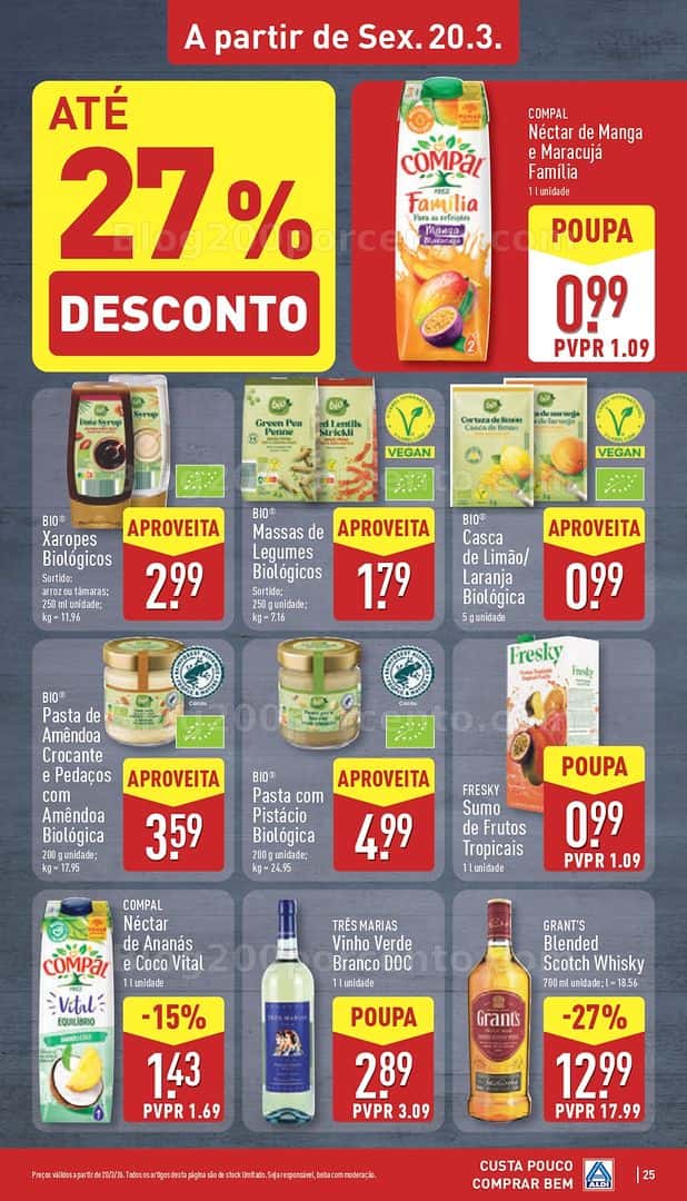 Antevisão Folheto ALDI Promoções de 16 a 22 março