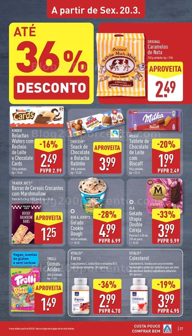 Antevisão Folheto ALDI Promoções de 16 a 22 março