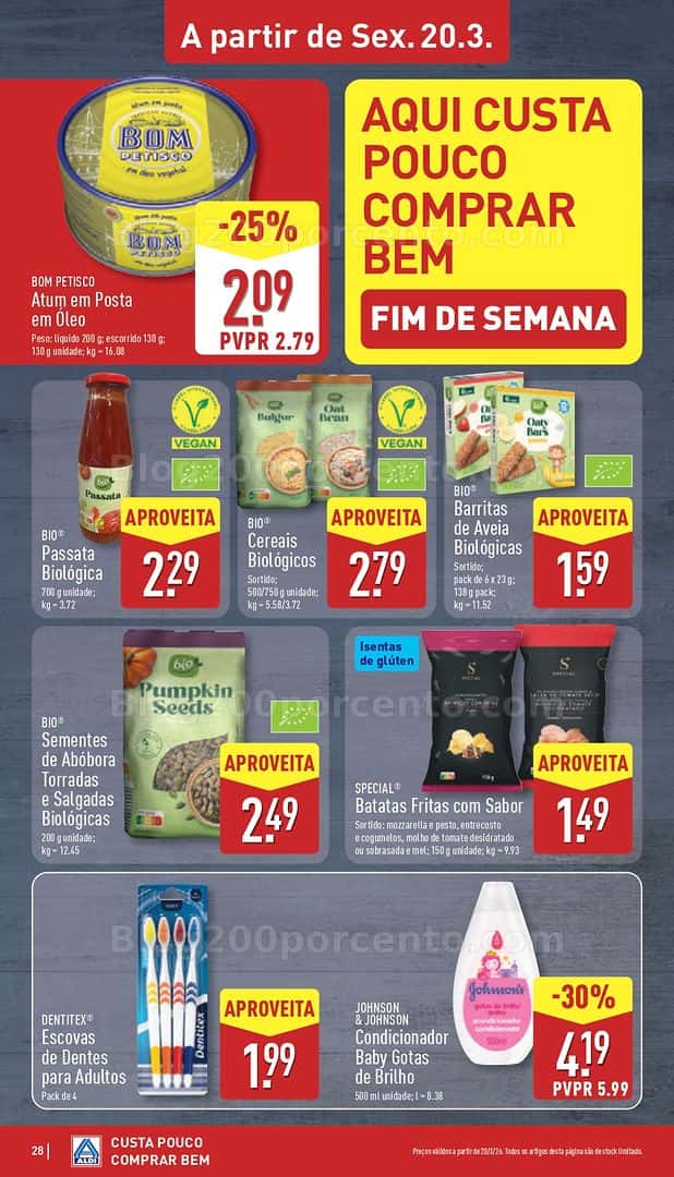 Antevisão Folheto ALDI Promoções de 16 a 22 março