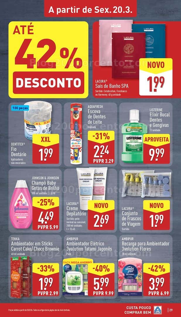 Antevisão Folheto ALDI Promoções de 16 a 22 março