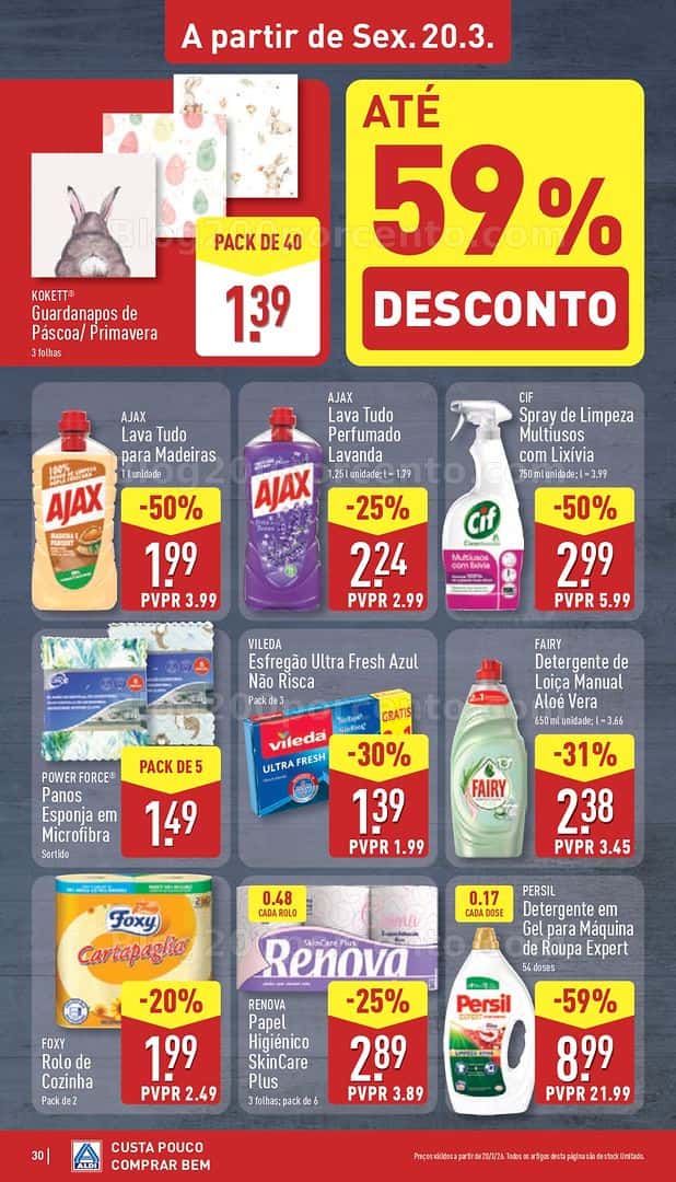 Antevisão Folheto ALDI Promoções de 16 a 22 março