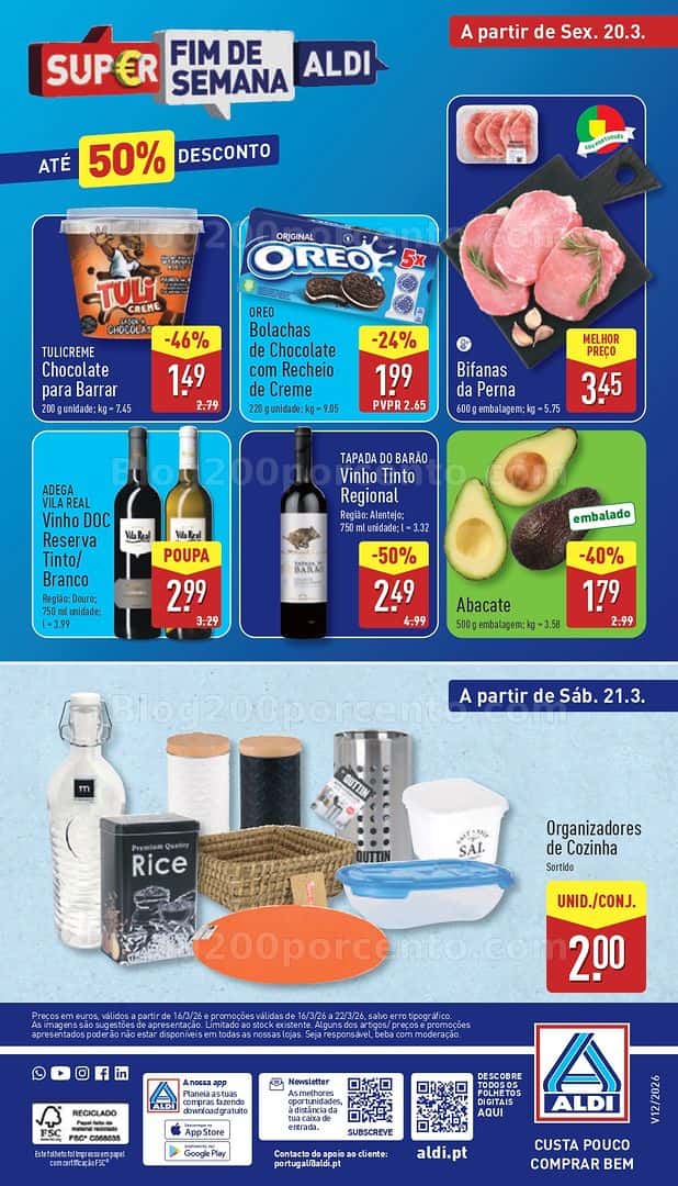 Antevisão Folheto ALDI Bazar Promoções de 18 a 22 março