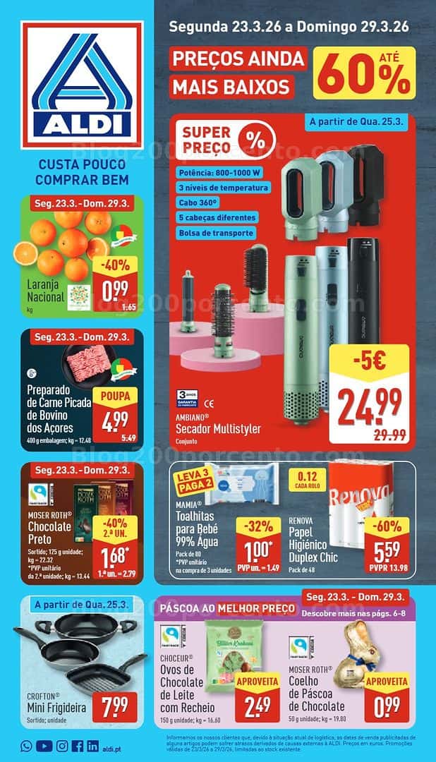 Antevisão Folheto ALDI Promoções de 23 a 29 março