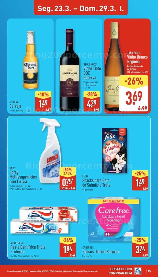 Antevisão Folheto ALDI Promoções de 23 a 29 março