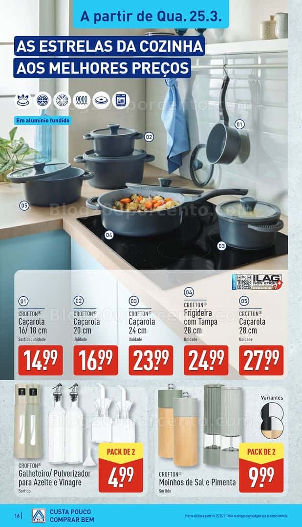 Antevisão Folheto ALDI Bazar Promoções de 25 a 29 março