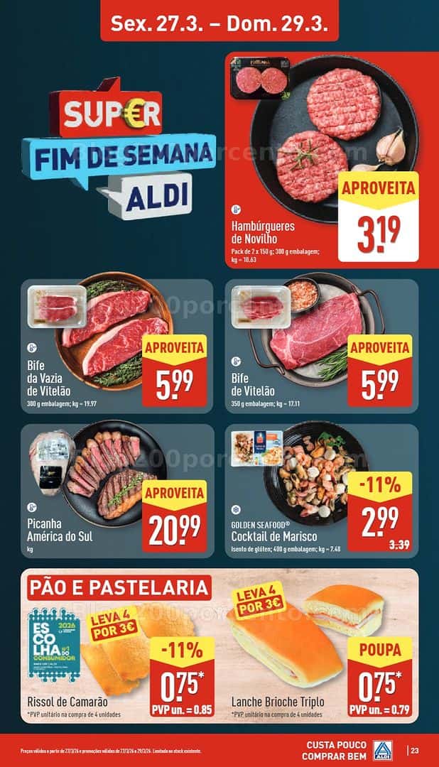 Antevisão Folheto ALDI Promoções de 23 a 29 março