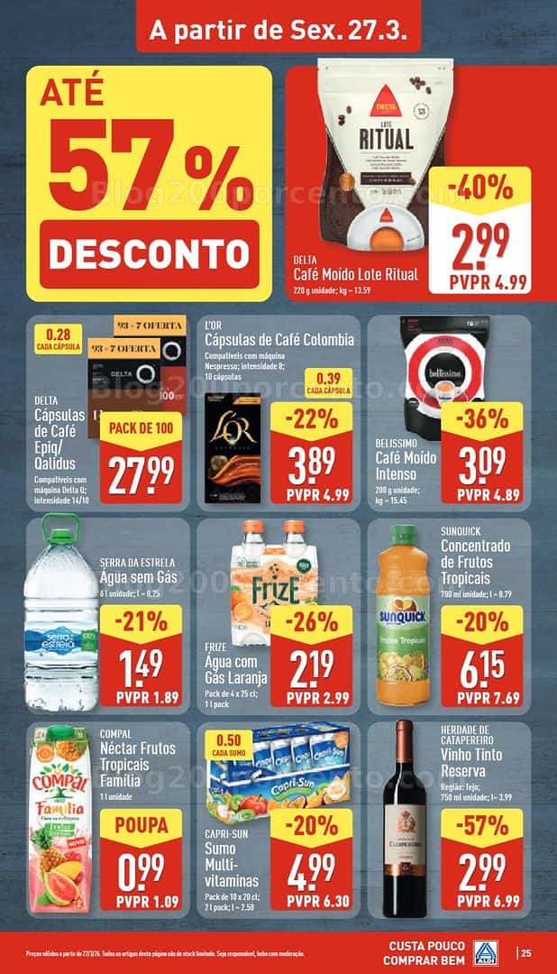 Antevisão Folheto ALDI Promoções de 23 a 29 março
