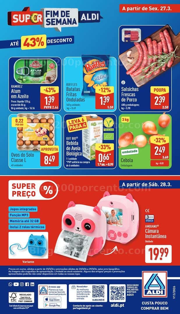 Antevisão Folheto ALDI Promoções de 23 a 29 março