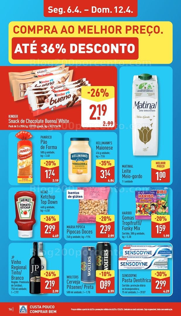 Antevisão Folheto ALDI Promoções de 6 a 12 abril