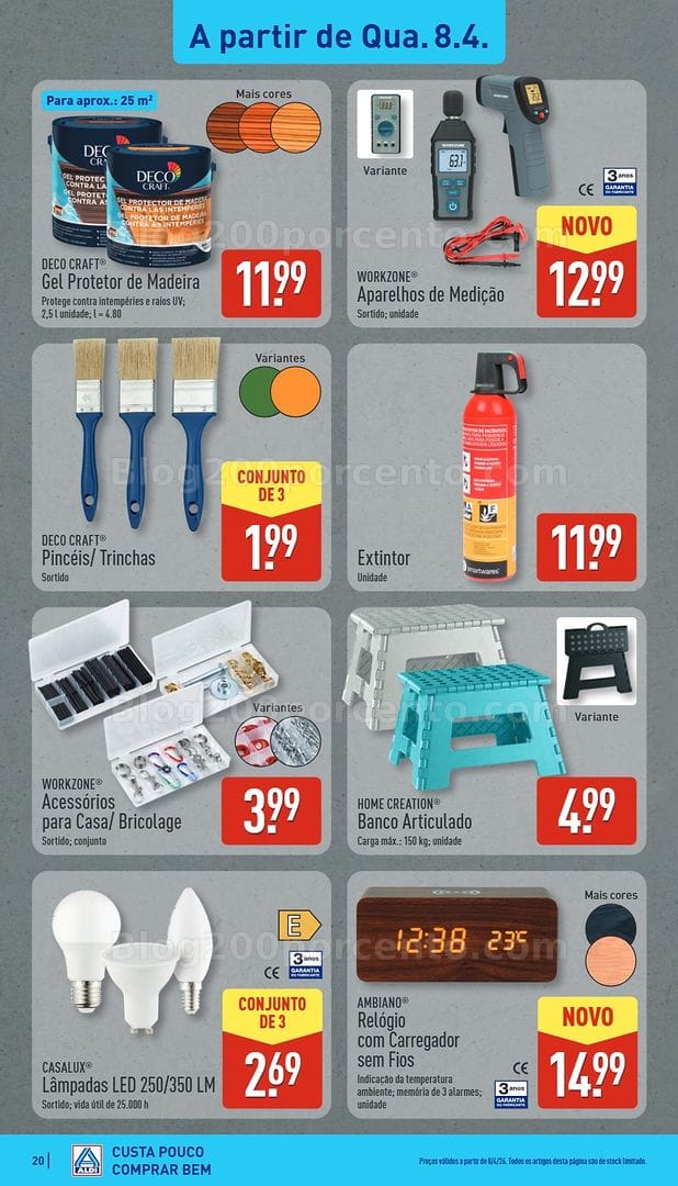 Antevisão Folheto ALDI Promoções de 6 a 12 abril