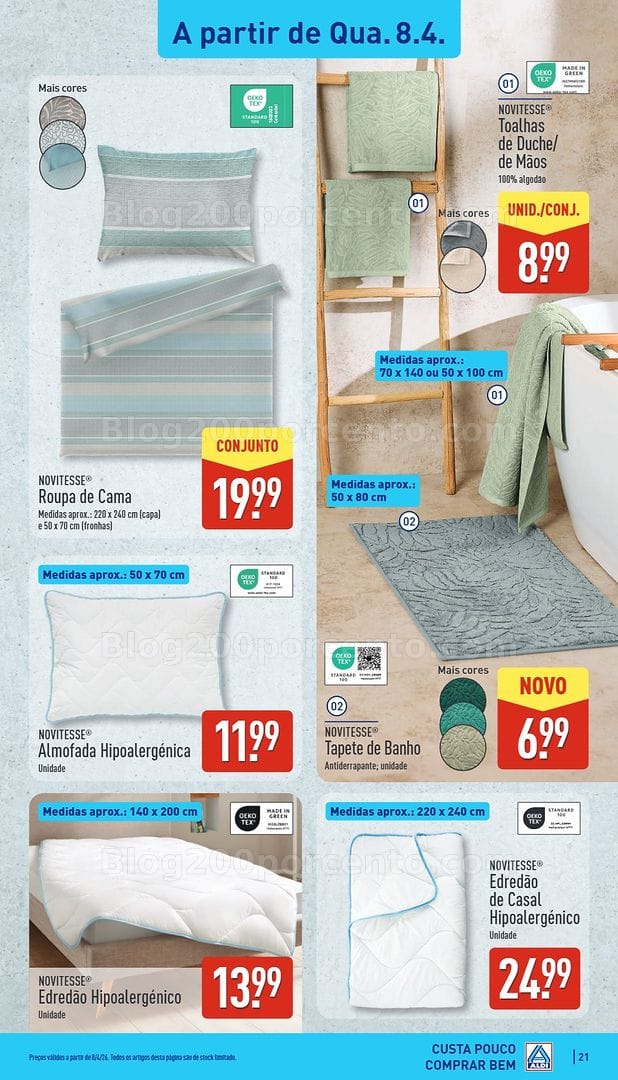Antevisão Folheto ALDI Bazar Promoções de 8 a 12 abril