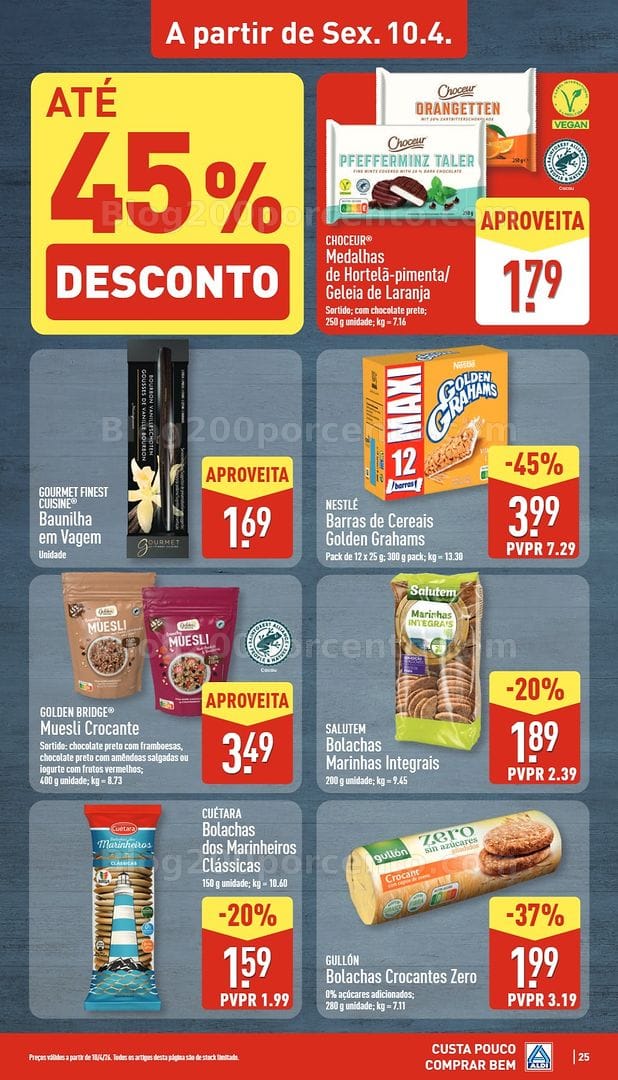 Antevisão Folheto ALDI Promoções de 6 a 12 abril