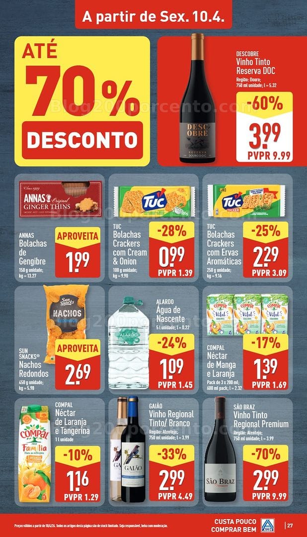 Antevisão Folheto ALDI Promoções de 6 a 12 abril