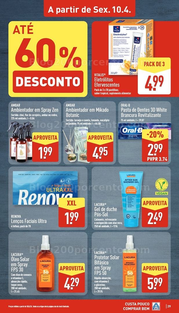 Antevisão Folheto ALDI Promoções de 6 a 12 abril