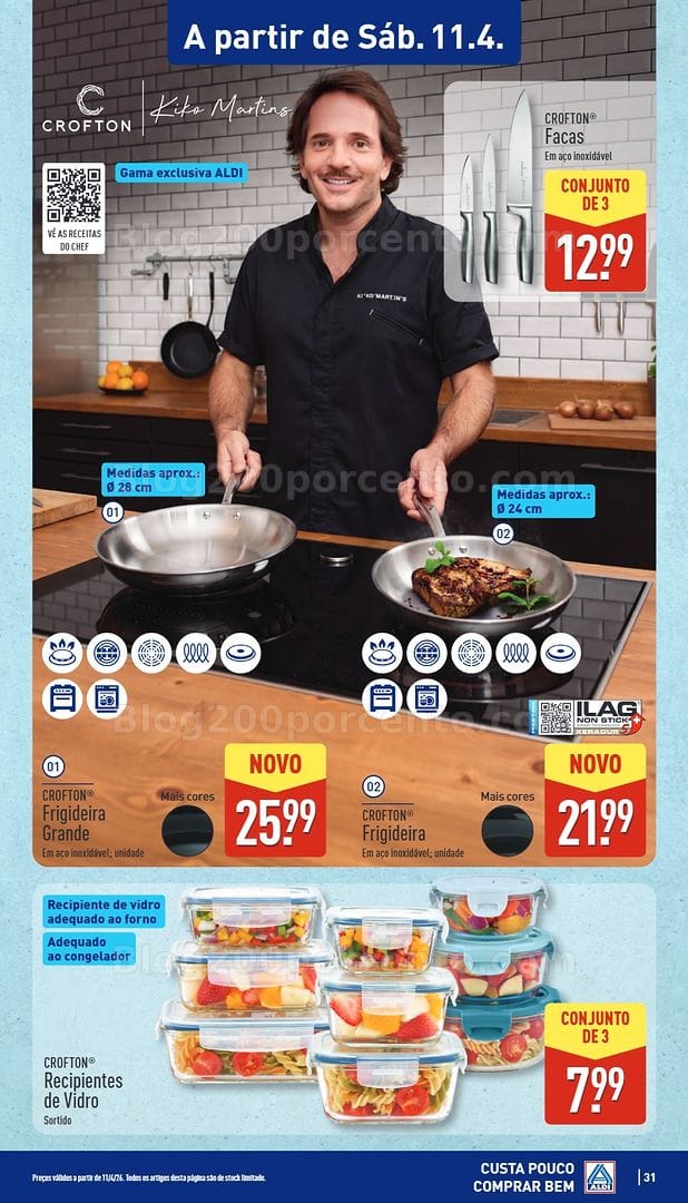 Antevisão Folheto ALDI Bazar Promoções de 11 a 12 abril