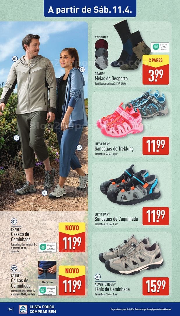 Antevisão Folheto ALDI Promoções de 6 a 12 abril