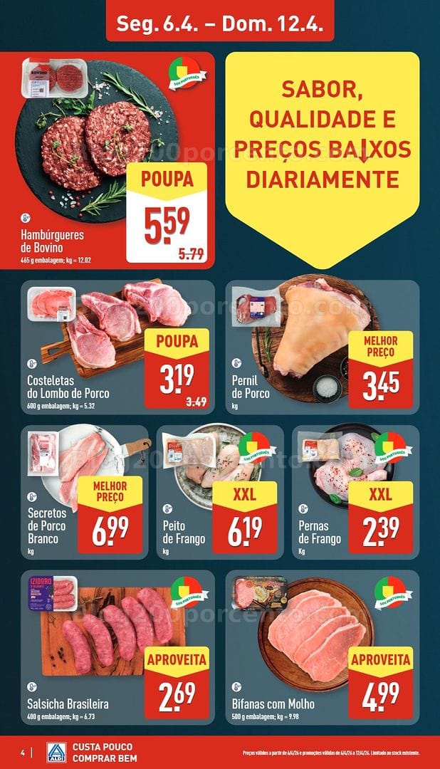 Antevisão Folheto ALDI Promoções de 6 a 12 abril