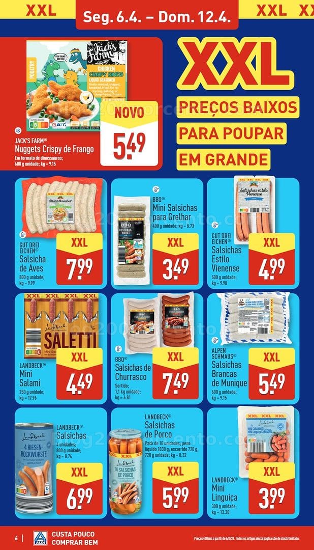 Antevisão Folheto ALDI Promoções de 6 a 12 abril