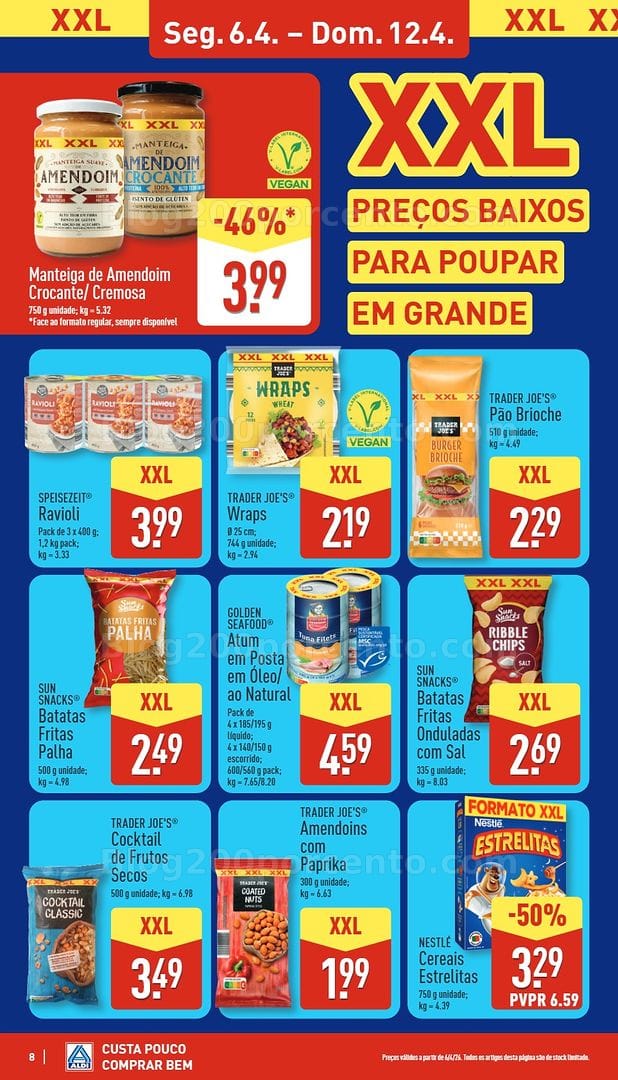 Antevisão Folheto ALDI Especial XXL Promoções de 6 a 12 abril