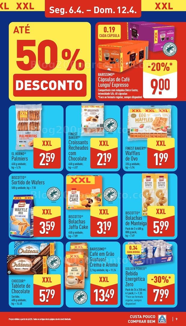 Antevisão Folheto ALDI Promoções de 6 a 12 abril