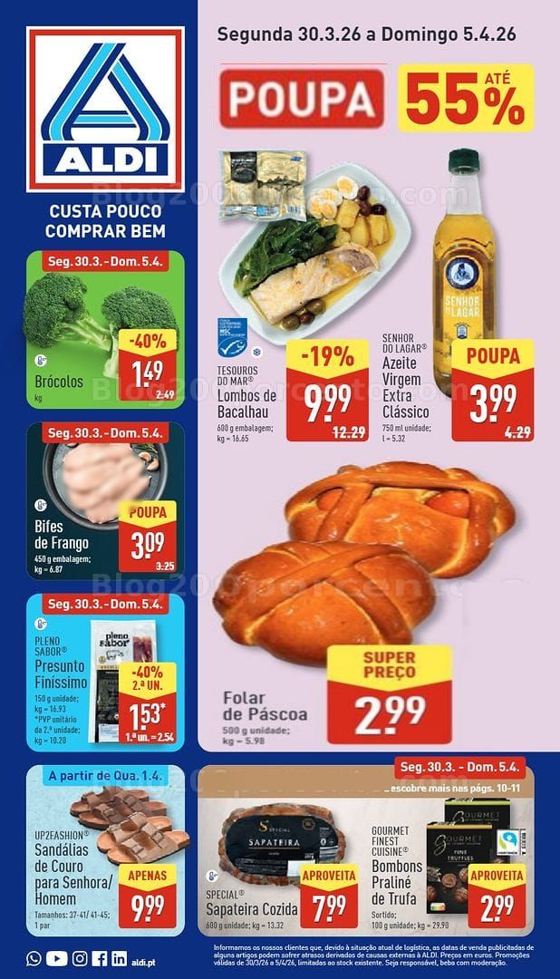 Antevisão Folheto ALDI Promoções de 30 março a 5 abril
