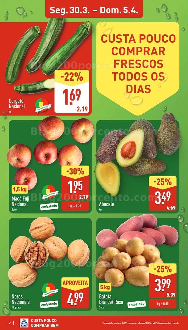 Antevisão Folheto ALDI Promoções de 30 março a 5 abril