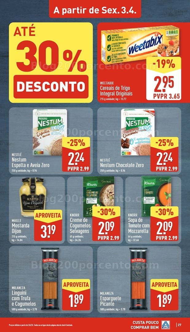Antevisão Folheto ALDI Promoções de 30 março a 5 abril