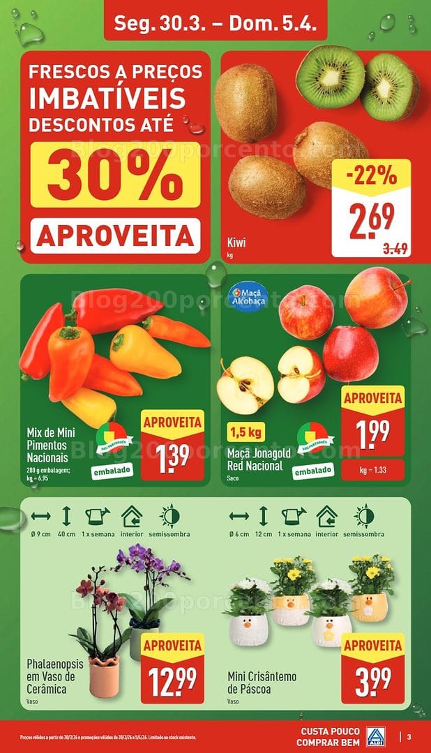 Antevisão Folheto ALDI Promoções de 30 março a 5 abril