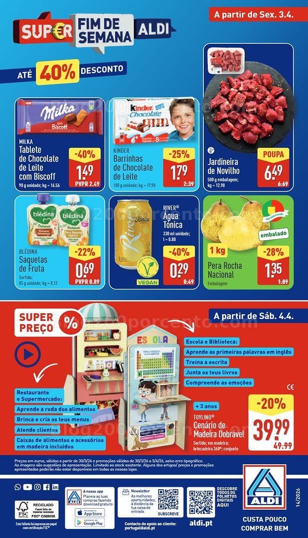 Antevisão Folheto ALDI Promoções de 30 março a 5 abril