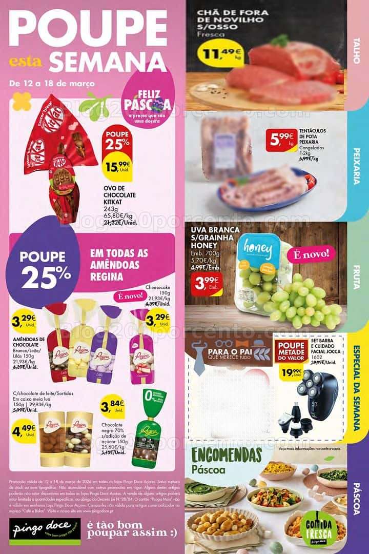 Antevisão Folheto PINGO DOCE Açores Promoções de 12 a 18 março