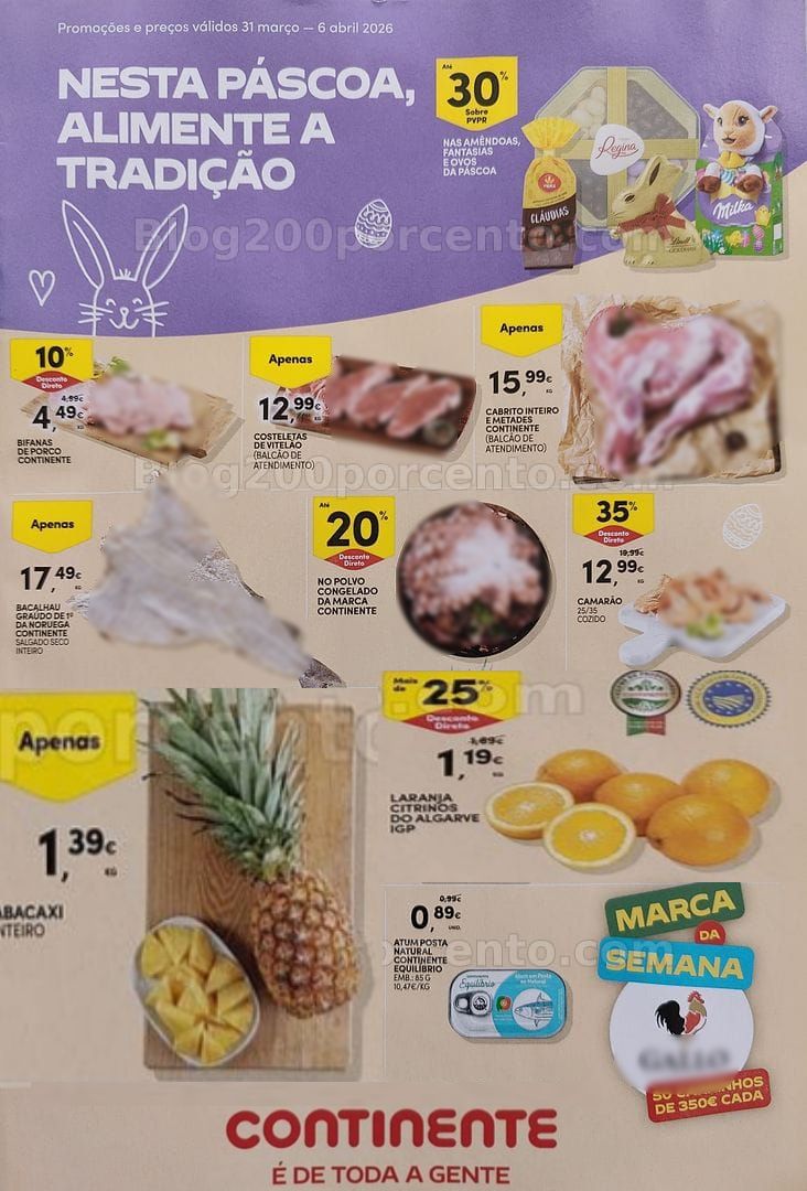 Antevisão Folheto CONTINENTE Promoções de 31 março a 6 abril