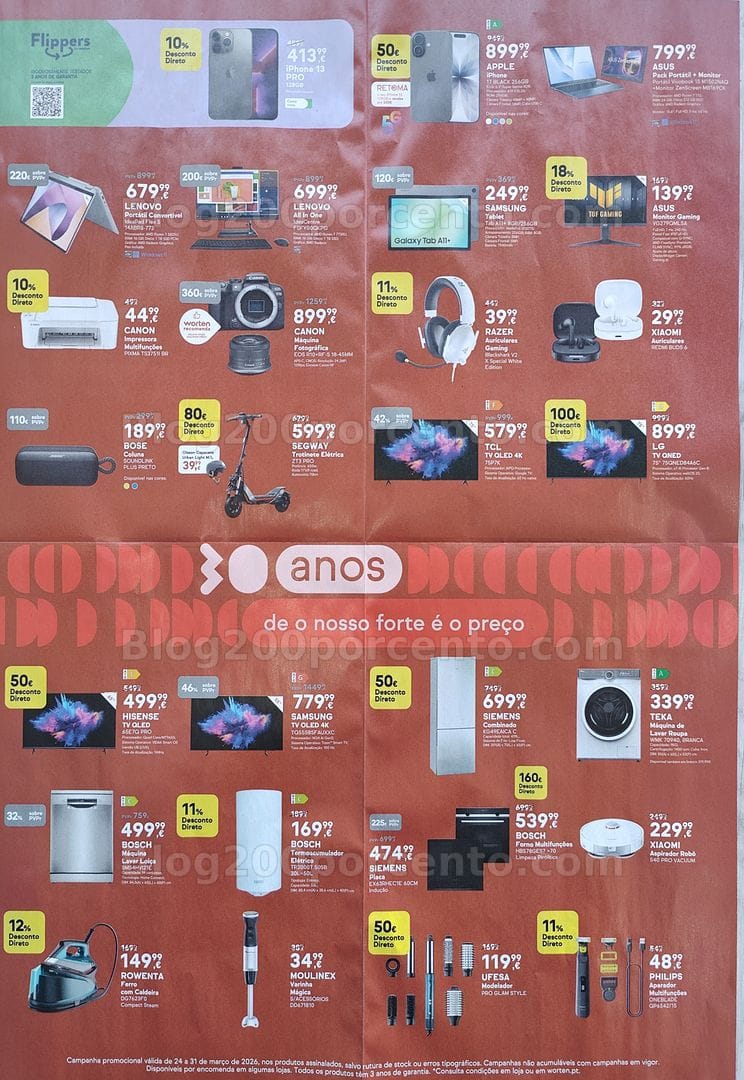 Antevisão Folheto WORTEN Promoções de 24 a 31 março