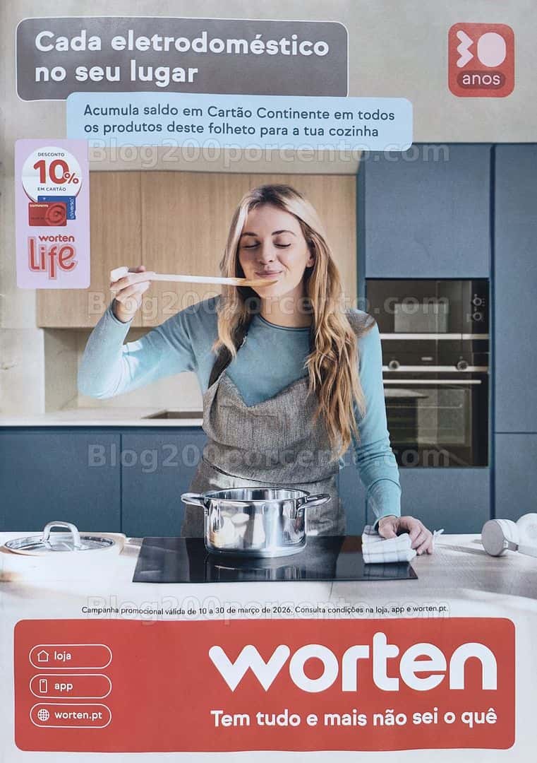 Antevisão Folheto WORTEN Especial Eletrodomésticos Promoções de 10 a 30 março