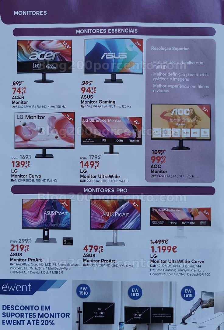 Antevisão Folheto WORTEN Tecnologia Promoções de 17 março a 6 abril